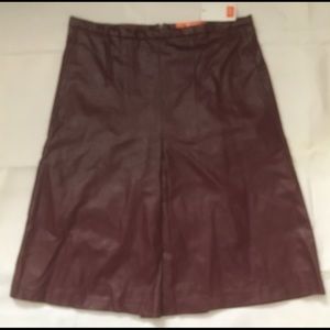 Joe Fresh vegan leather a line mini skirt.